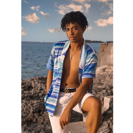 Shallow Seas Lapel Shirt