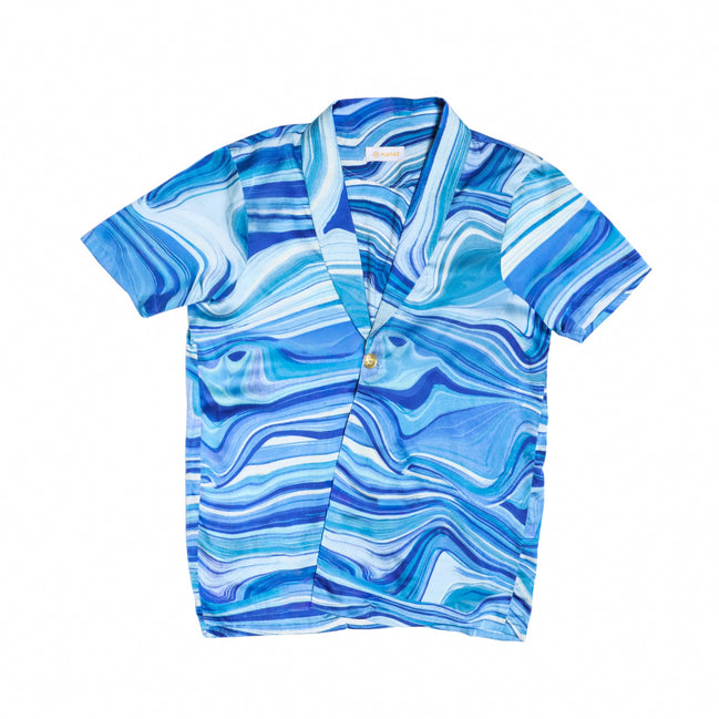 Shallow Seas Lapel Shirt