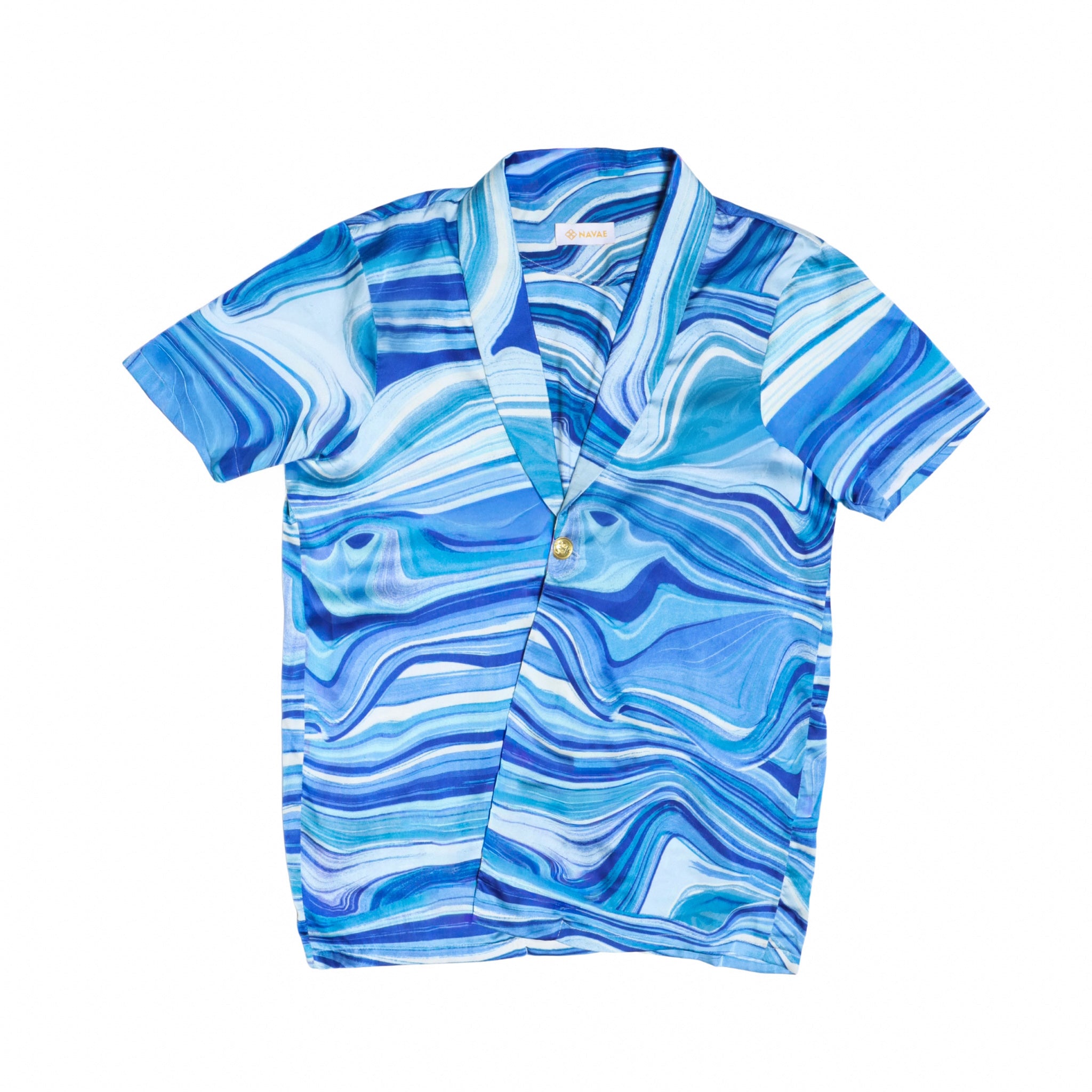 Shallow Seas Lapel Shirt