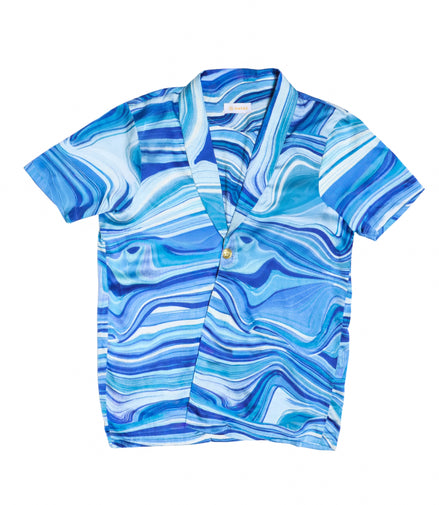Shallow Seas Lapel Shirt
