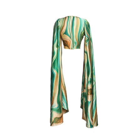 Maravilla Extended Sleeve Wrap Blouse