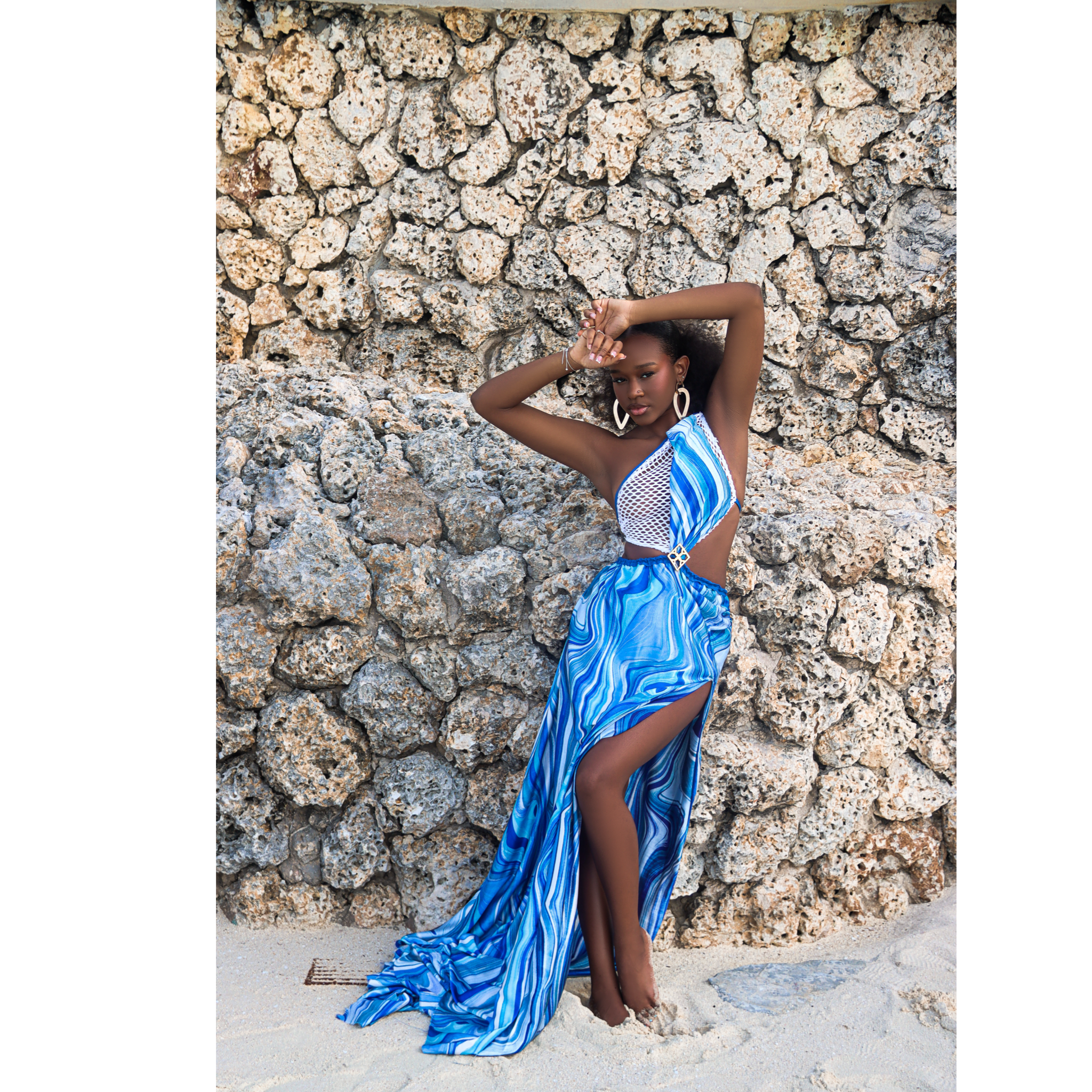 Exuma One Shoulder Maxi Dress