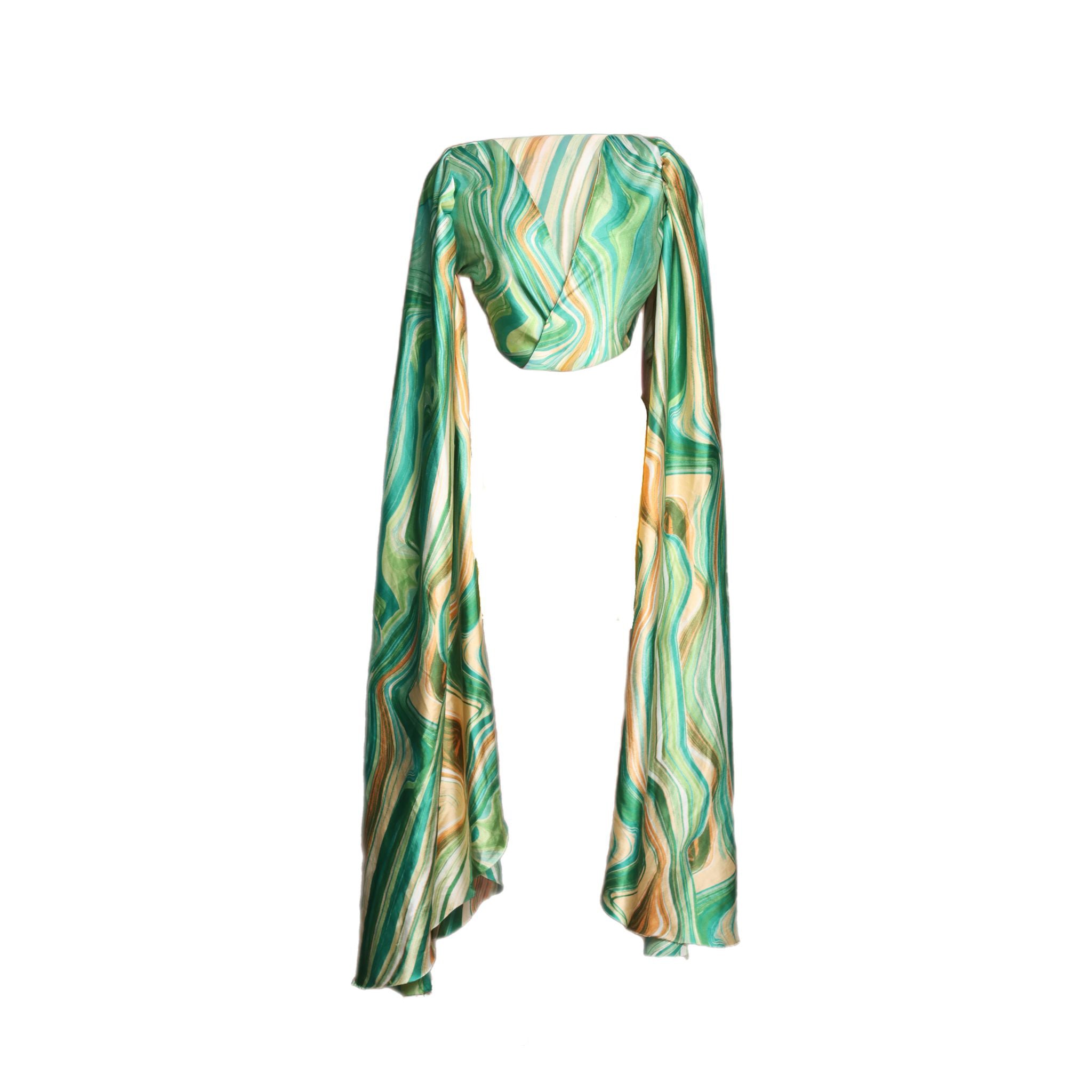 Maravilla Extended Sleeve Wrap Blouse