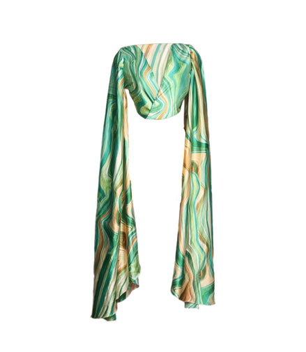 Maravilla Extended Sleeve Wrap Blouse